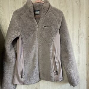 Columbia Women's Fleece Jacket Zipper Front Light Purple  Sizes Small